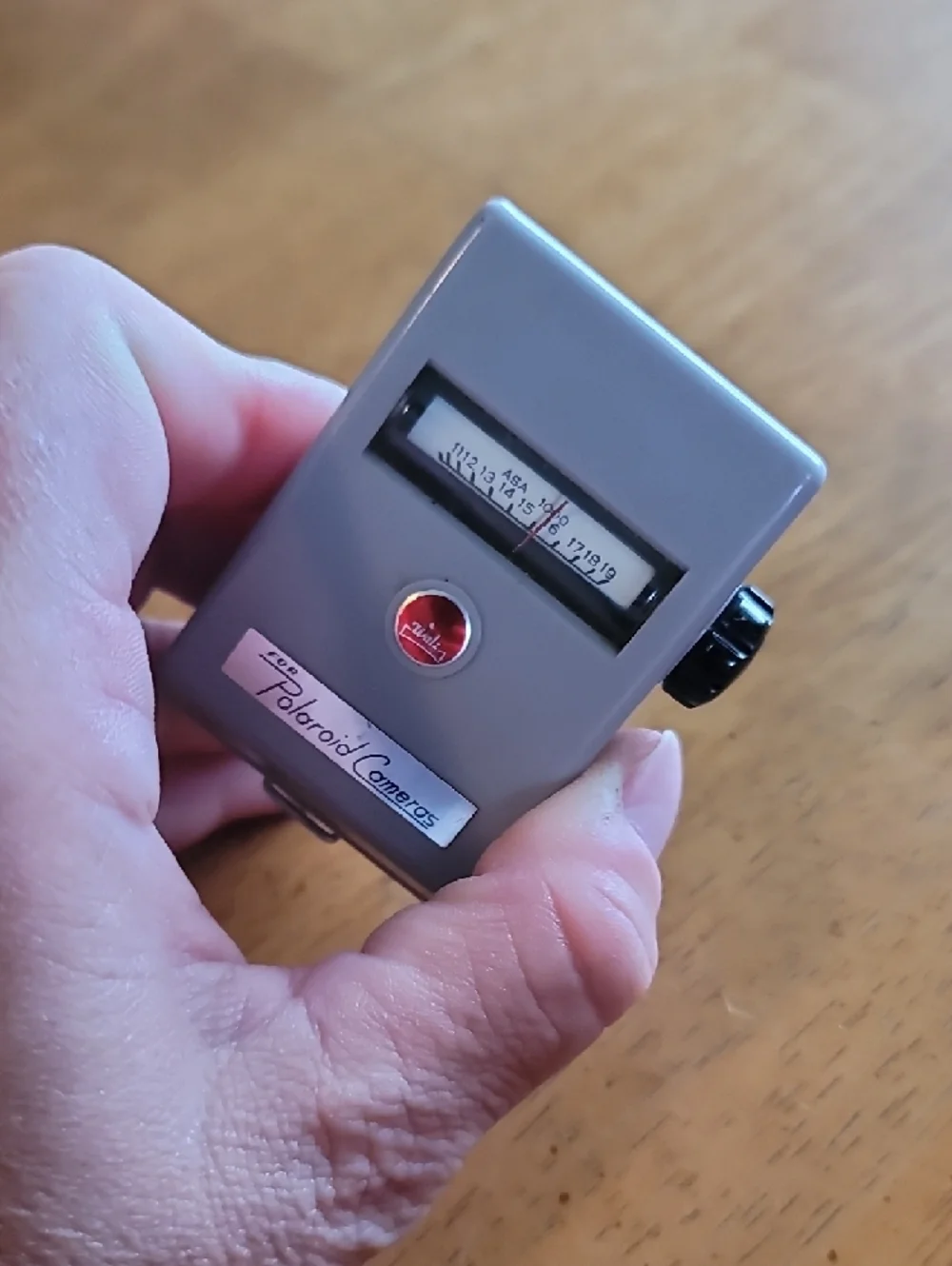 Vintage Walz exposure light meter designed for use with Polaroid cameras